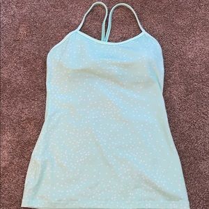 Mint green/blue lulu lemon y tank